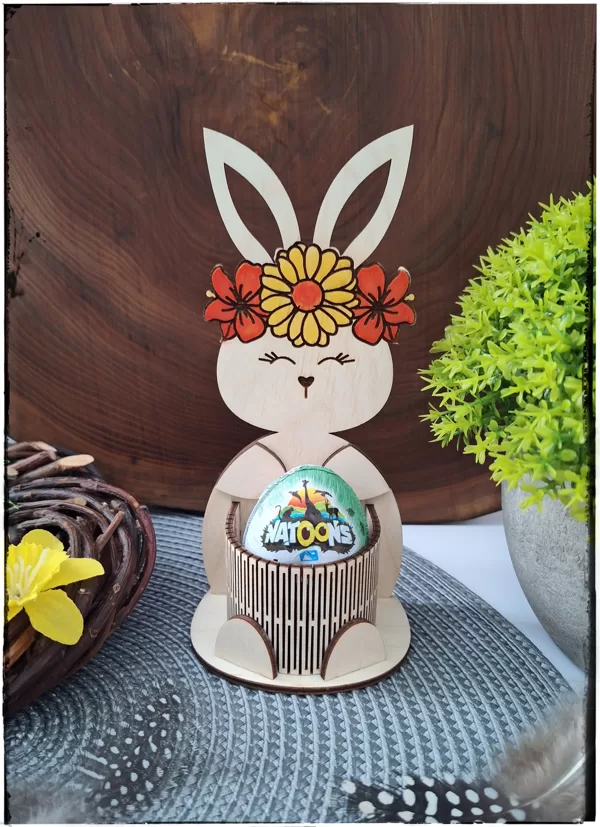 PĒC PASŪTĪJUMA. Dāvanu zāķēns Nr.1 vienai olai, izmērs 17x8x6cm, cena 4,00 Eur.